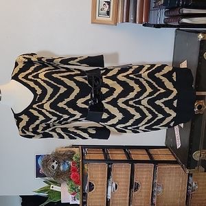 AB STUDIO  Sweater Dress With Belt Medium